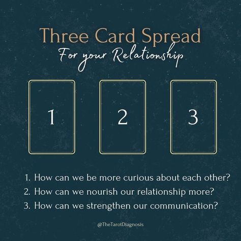 The Tarot Diagnosis Podcast on Instagram: "Checking in with not only our romantic partners, but also our platonic relationships is so important. Think of a few relationships you would like to strengthen and use this spread to help you navigate the process of increasing connection, healthy communication, and curiosity. ⠀⠀⠀⠀⠀⠀⠀⠀⠀ .⠀⠀⠀⠀⠀⠀⠀⠀⠀ .⠀⠀⠀⠀⠀⠀⠀⠀⠀ . ⠀⠀⠀⠀⠀⠀⠀⠀⠀ #Tarot #tarotreadersofinstagram #tarotcards #tarotreading #tarotcommunity #tarotreader #tarotspread #tarottribe #tarotdecks #tarotspread Coping Skill, Jungian Psychology, Daily Tarot Reading, Learning Tarot Cards, Racing Thoughts, Platonic Relationship, Tarot Card Spreads, Tarot Spread, Healthy Communication