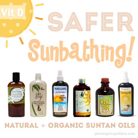 2014 Suntan Oil Guide | Natural + Organic Tanning Oils - The Glamorganic Goddess Suntan Oil, Natural Tanning Oil, Organic Spray Tan, Tanning Oils, Skincare Facts, Safe Tanning, Best Tanning Lotion, Sun Tan Oil, Bronze Goddess