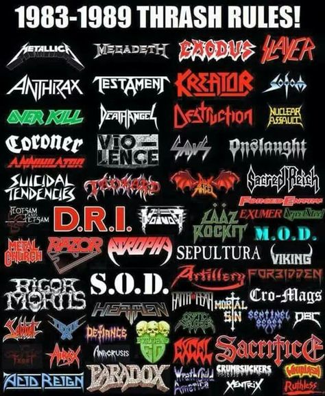 Thrash Metal Heavy Metal Shirts, Rock Wallpaper, Metal Band Logos, Rock Band Logos, Heavy Metal Art, Metal Shirts, Metal Albums, Hardcore Punk, Musical Band