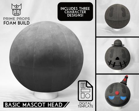 Eva Foam Mask Pattern, Cosplay Patterns, Foam Cosplay, Tv Head, 3d Files, Character Template, Cement Crafts, Foam Sheets, Pdf Templates