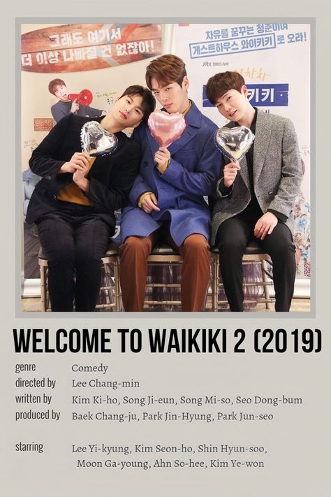 Welcome To Waikiki Poster, Welcome To Waikiki, Kim Ye Won, Chang Min, Minimalist Poster, Kdrama, Drama, Writing, Songs