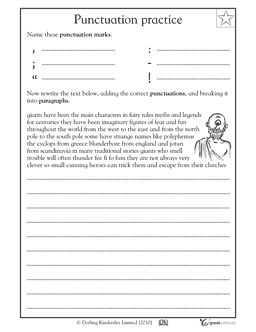 Punctuation practice - Worksheets & Activities | GreatSchools Using Commas, Punctuation Practice, 3rd Grade Worksheets, Punctuation Activities, Tutoring Ideas, Punctuation Worksheets, Third Grade Writing, Cursive Practice, 3rd Grade Writing