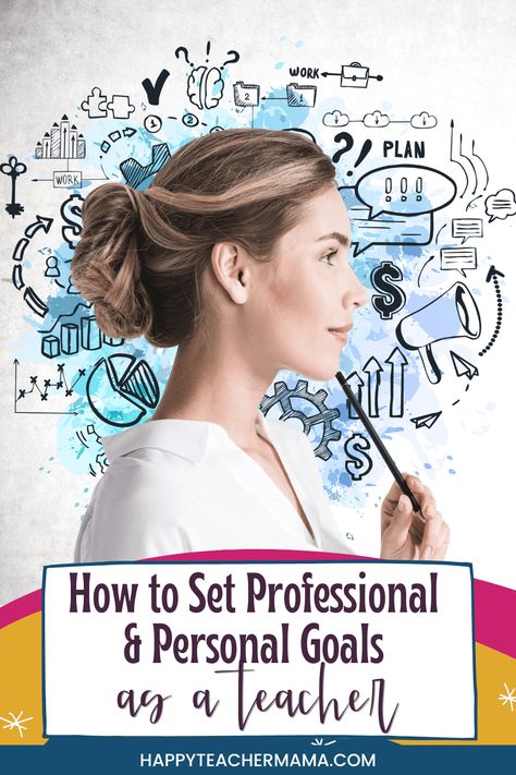 Professional goals for teachers can look different, but one thing remains the same...teachers know how to help students set smart goals and complete fun goal setting activities from elementary to middle school. But do we apply the same focus to professional goal setting or even personal goal setting? Learn new personal goal setting ideas and how to set goals that you will actually achieve...like leaving the classroom or starting a TpT shop. Teacher Goals Professional, Professional Growth Plan, Third Grade Homeschool, Setting Activities, Professional Development Goals, Teacher Development, Goal Examples, Happy Teacher, Tools List