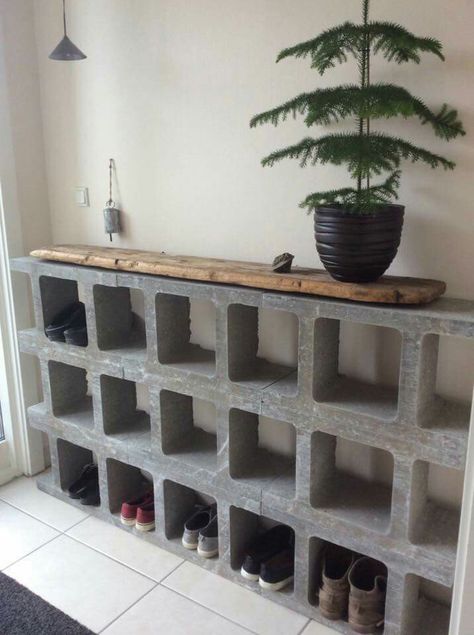 Diy Concrete Furniture, Cinder Block Bed Frame, Cinder Block Furniture, Brick Decor, Apartment Decor Inspiration, Diy Home Furniture, Dream House Decor, Interior Inspo, Aesthetic Room Decor