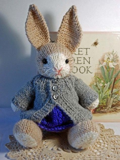 Francis the Easter Bunny - Free Pattern | Beautiful Skills - Crochet Knitting Quilting | Bloglovin’ Rabbit Knitting Pattern, Knitted Bunnies, Bunny Knitting Pattern, Knitted Bunny, Knitting Terms, Knitted Toys Free Patterns, Little Cotton Rabbits, Animal Knitting Patterns, Knitting Patterns Toys