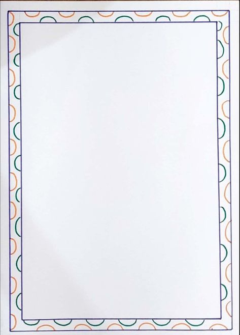 Color Pen Border Design, Maths Assignment Border Design, Asthetic Paper Design For Project, Simple And Easy Border Design, Page Decoration Border Simple, Simple Assignment Design, Easy Border Designs On Paper Simple, Assignment Cover Page Ideas Aesthetic Simple, Simple Borders For Paper