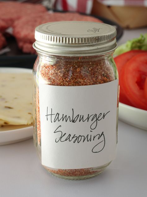 Hamburger Spices, Hamburger Seasoning Recipe, Burger Recipes Seasoning, Outdoor Griddle Recipes, Homemade Dry Mixes, Homemade Spice Mix, Burger Seasoning, Homemade Hamburger, Spice Mix Recipes