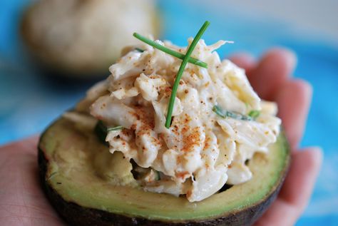 Spicy Crab Crab And Avocado, Crab Avocado, Spicy Crab, Crab Salad, Tasty Kitchen, Old Bay, Avocado Recipes, Avocado Salad, Sea Food