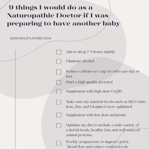 Pre-conception care can make all the difference when it comes to preparing for a healthy pregnancy. While I’m not planning on having any more children, these are the steps I would take if we were planning to expand our family.   ✨Aim to sleep 7-9 hours nightly. ✨Eliminate alcohol. ✨Reduce caffeine to 1 cup of coffee per day or less. ✨Start a high-quality prenatal vitamin such as @needed ✨Supplement with high dose CoQ10. ✨Make sure my nutrient levels such as B12/Folate, Iron, Zinc and Vitami... Colorful Foods Healthy, Pre Conception Planning, Preconception Planning, Pregnancy Supplements, Prenatal Vitamins, Higher Dose, Preparing For Baby, 9 Hours, Year Plan