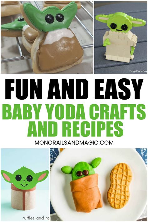 Origami Bookmark Corner, Yoda Party, Disney Inspired Recipes, Lego Baby, Star Wars Food, Healthy Lunches For Work, Star Wars Crafts, Work Lunches, Christmas Crafts To Make