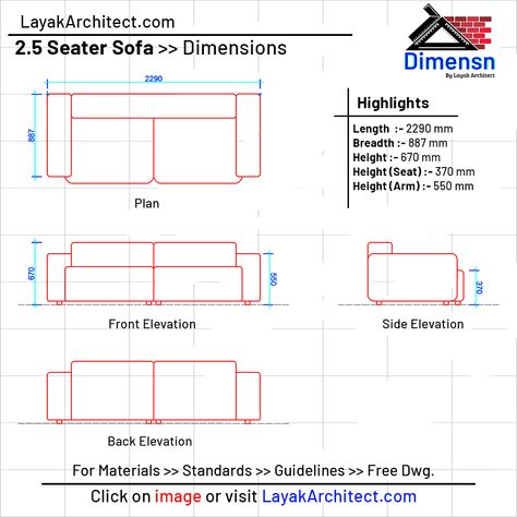 dimensions of sofa Furniture Elevation Drawing, Sofa Standard Dimension, How To Draw A Couch, Sofa Elevation, Bed Elevation, Sofa Plan, Furniture Elevation, Barcelona Couch, Room Perspective