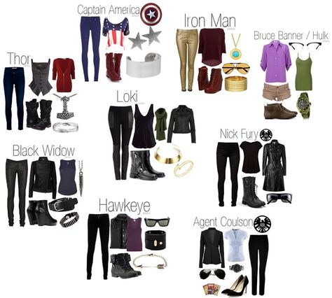 Marvel Inspired Outfits, Marvel Fashion, Avengers Outfits, Superhero Fashion, Movie Inspired Outfits, Marvel Clothes, Disney Inspired Fashion, Super Hero Outfits, Character Inspired Outfits