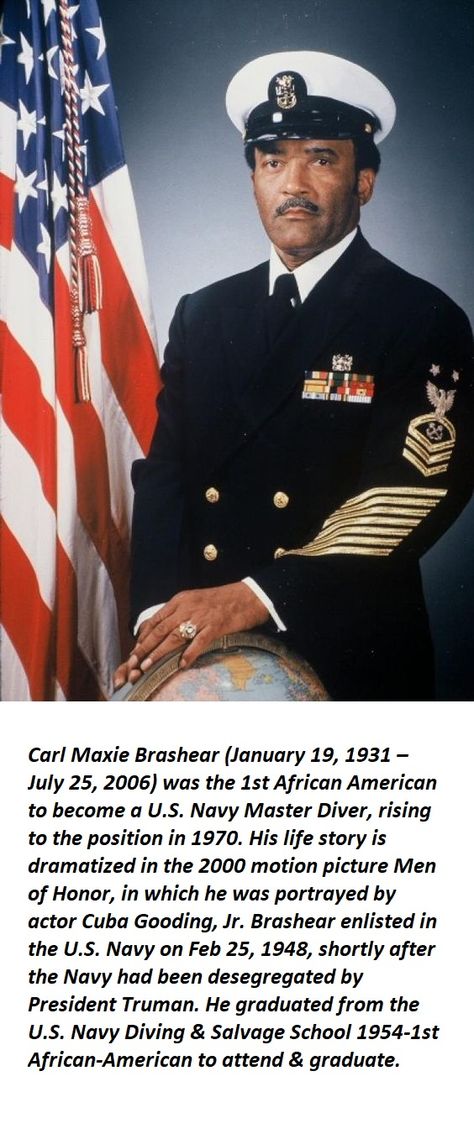 Carl Brashear Carl Brashear, Man Of Honour, Guy Pictures, Life Stories, African American History, History Facts, Motion Picture, American History, African American