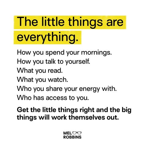 Mel Robbins (@melrobbins) • Instagram photos and videos Mel Robbins Quotes, Mel Robbins, Healthy Lifestyle Motivation, Morning Affirmations, Message Of Hope, S Quote, Positive Self Affirmations, Motivational Quotes For Success, The Little Things