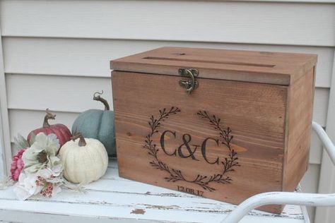 White Wedding Card Box, Wood Wedding Card Box, Primitive Wedding, Wooden Card Box Wedding, Wood Box Wedding, Wood Card Box, Wedding Baskets, Rustic Card Box, Graduation Card Boxes