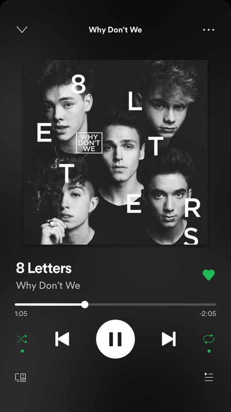 song: 8 letters. Artist: Why don’t we. Album: 8 letters. Music spotify 🦋 Why Don't We Aesthetic, Spotify Wallpaper, Why Dont We, Letter Song, Why Dont We Band, Cool Album Covers, Why Don't We, Free Overlays, Music Clips