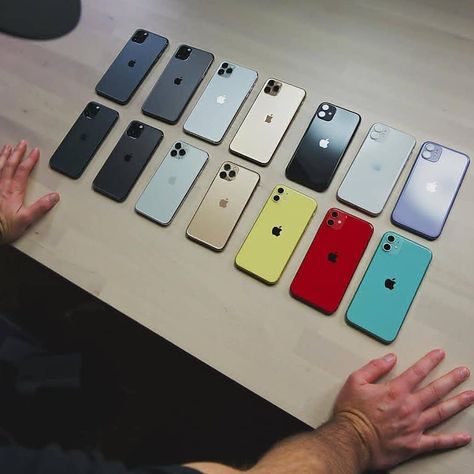 iPhone 11 & 11 pro 💯 . Which colour do you like ?? . . . Follow us @techtoy14 . . . Credi Smartphones Design, Iphone 11 Colors, Apple Smartphone, Apple Iphone Accessories, Airpods Apple, Free Iphone Giveaway, Get Free Iphone, Casing Iphone, Apple Ipad Air