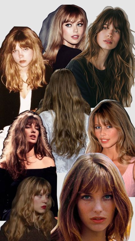 haircut inspo Bangs Square Face, Square Face Haircut, Face Bangs, Haircut For Square Face, Haircut Inspo, Square Face, Square Faces, Glow Up?, Hair Looks