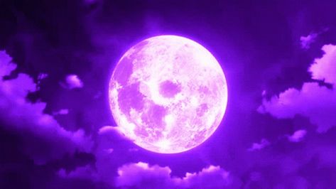 Aesthetic Wallpaper Moon, Ciel Anime, Anime Moon, Wallpaper Moon, Dark Purple Wallpaper, Violet Aesthetic, Purple Vibe, Dark Purple Aesthetic, Banner Gif