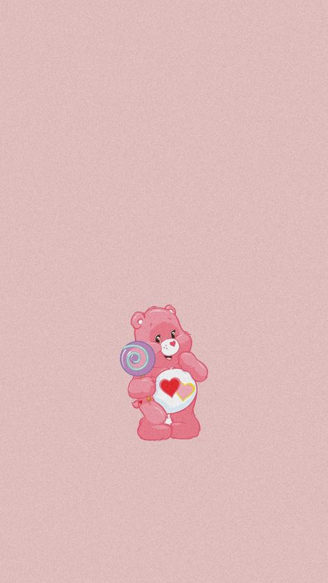 #cartoon #cartoons #aesthetic #webarebears #we #bare # Care Bears Backgrounds, Care Bear Love A Lot, Care Bears Love A Lot Bear, Love A Lot Care Bear Wallpaper, Love A Lot Bear Wallpaper, Care Bear Wallpapers, Pink Care Bear Wallpaper, Care Bears Wallpaper Iphone, Love Care Bear