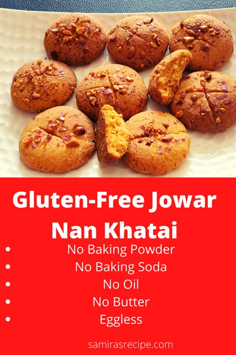 Jowar Flour Cookies, Millet Cookies Recipe, Whole Wheat Flour Cookies, Jowar Flour Recipes, Jowar Cookies, Sorghum Cookies, Diwali Cookies, Millet Muffins, Cookies Recipes Indian