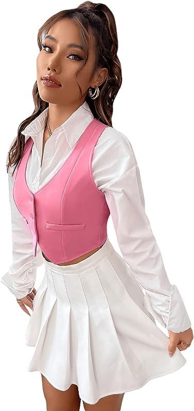 Crop Waistcoat, Womens Waistcoat, Waistcoat Woman, Tropical Outfit, Sleeveless Blazer, Outfit Styles, Couture Outfits, Simple Trendy Outfits, Different Outfits