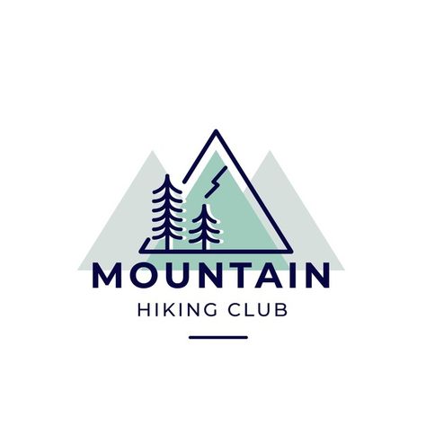 Logo Montagne, Hiking Logo, Adventure Logo Design, Outdoor Logo, Athletic Logo, Hiking Club, Logo Branding Design, Outdoor Logos, Adventure Logo