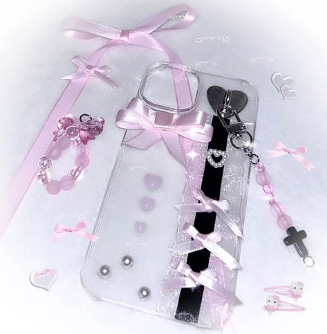 Jirai Kei, Diy Case, Girly Phone Cases, Aesthetic Phone Case, Lock And Key, Cute Phone Cases, Just Girly Things, Aesthetic Makeup, Girly Outfits