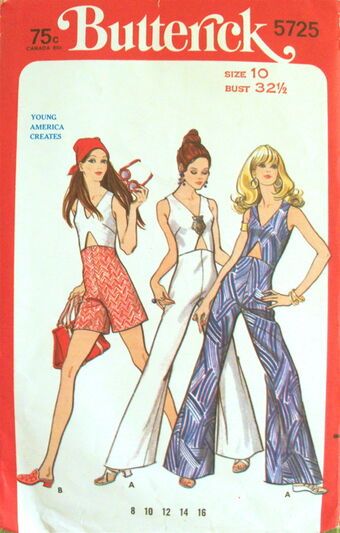 70s Sewing Patterns, Vintage Clothes Patterns, 1970s Sewing Patterns, Patron Vintage, 70s Inspired Fashion, Romper Pattern, Vogue Sewing, Butterick Sewing Pattern, Jumpsuit Pattern