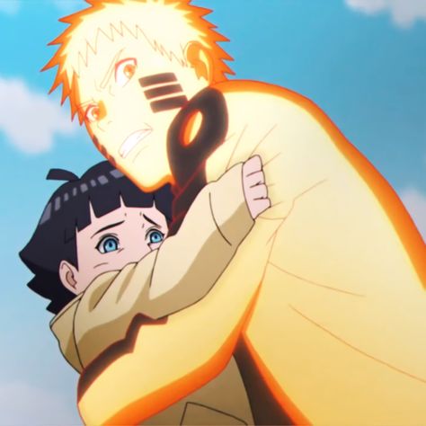 Naruto X Himawari, Himawari And Naruto, Naruto And Himawari, Himawari Naruto, Boruto And Himawari, Naruto Himawari, Himawari Uzumaki, Kurama Naruto, Clothes Anime