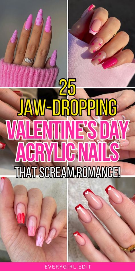 valentines day acrylic nails, valentines day acrylic nail designs, valentines day acrylic nail ideas, valentines day acrylic nail inspo, valentines day acrylic nails 2025. Nails Simple Long, Nails Short Valentines Day, Nails Red Valentines Day, Nails Simple Valentines, Acrylic Nails Valentines, Nails 2025, Simple Valentines, Valentines Day Baskets, Nails Valentines