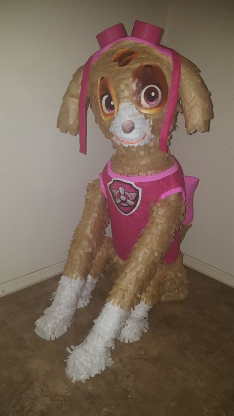 Sky paw patrol big piñata Paw Patrol Pinata, Skye Birthday Party, Skye Paw Patrol Party, Sky Paw Patrol, Paw Patrol Skye, Paw Patrol Girl, Dog Girl, Skye Paw, Piñata Ideas