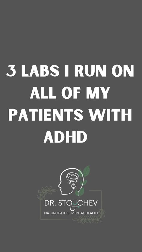 3 lab tests I run on all of my patients with ADHD‼️ 1) Ferritin levels - iron deficiency can impair dopamine metabolism. Dopamine is crucial for ADHD. Correcting iron deficiency can improve ADHD symptoms. 2) Homocysteine levels - high homocysteine may lead to higher levels of brain inflammation. This can make ADHD symptoms worse. High homocysteine is also a sign of B12 deficiency, and B12 def can hamper neurotransmitter synthesis. 3) Thyroid panel - this includes hormones and antibodies. Ha Brain Inflammation, Dysautonomia Pots, Mental Fitness, B12 Deficiency, Motivational Interviewing, Brain Chemistry, Iron Deficiency, Social Emotional Skills, Health And Fitness Articles