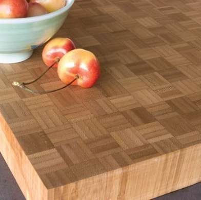 Bamboo Countertop Kitchen, Mansions Kitchen, Style Countertops, Funky Kitchens, Bamboo Countertop, Colorful Kitchens, Bamboo Ideas, Kitchen Countertops Laminate, Oak Parquet