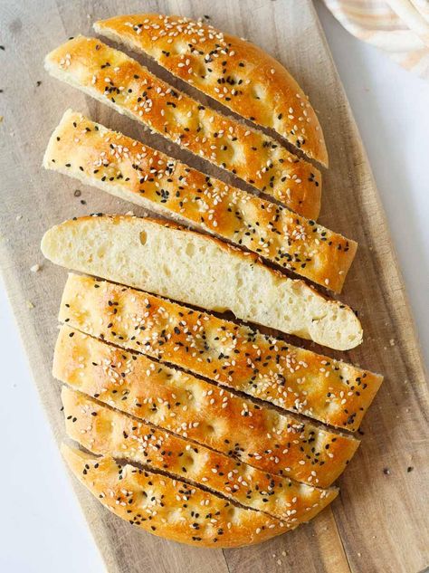 Best Turkish Pide Bread Recipe! - Tasha's Artisan Foods Turkish Pide Bread Recipe, Turkish Bread Recipe, Turkish Borek, Pide Bread, Turkish Pide, Turkish Bread, Bread Soft, Hot Bread, Around The World Food