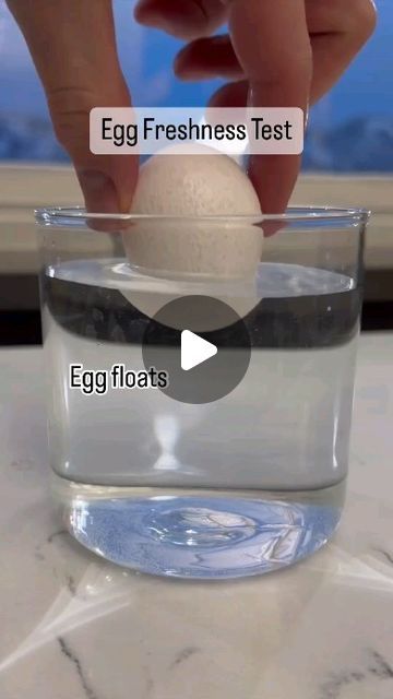 ❤ Healthy & Nutrition Tips ❤ on Instagram: "HEALTH TIP 😲

If you’ve ever wondered if your eggs are still good, this is a great test to use!

🥚 FLOATS: Very old
🥚 SINKS BUT STAYS UPRIGHT: Getting old, eat soon
🥚 SINKS: Very fresh ✅

💡 The Science Behind It: Eggs develop an "air cell" that expands as they age, making them more buoyant. This simple test helps gauge their freshness.

Follow @nutritiontips.ig ❤ for scientifically proven and evidence based nutrition, mindset, and fitness tips!

.

.

.

#healthtip #foodhacks #eggs #newyork #california#freshness #nutritiontips #healthyfamily #kitchenhacks #cookingtips #foodscience #healthyliving #wellnesstips #homemade #foodknowledge #healthylifestyle #eggtips #nutritionfacts #diettips #healthycooking #foodprep #mealplanning #eggsafety #fres Egg Float Test, Egg Test, Egg Hacks, Food Safety Tips, Health Myths, Food Science, Healthy Families, The Egg, Healthy Nutrition