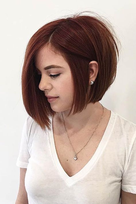 Ideas How to Style Your Bob Cut Hair ★ See more: http://lovehairstyles.com/medium-bob-cut-hair-styles/ Bob Pendek, Bob Hairstyles 2018, Mahogany Hair, Asymmetrical Bob Haircuts, Prom Hairstyles For Short Hair, Short Layered Haircuts, Hair Color For Women, Trending Hairstyles, Short Hair With Layers