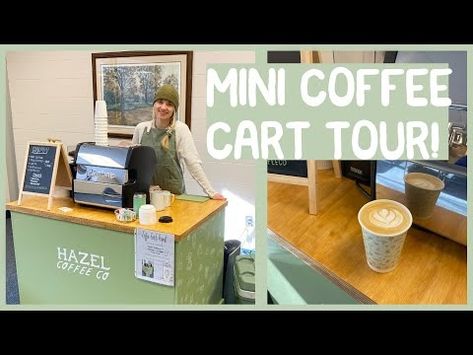 Mobile Coffee Cart - Build & Mini Tour - YouTube Cofee Bar, Coffee Booth, Mobile Kiosk, Mobile Coffee Cart, Coffee Bar Cart, Mobile Cafe, Mini Cafe, Mobile Coffee Shop, Mobile Coffee