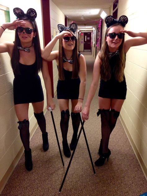 Three Blind Mice Halloween Costumes, 3 Blind Mice Costume, Blind Mice Costume, Mice Costume, Mean Girls Halloween Costumes, Two Person Halloween Costumes, 3 Blind Mice, Playboy Bunny Outfits, Mean Girls Halloween