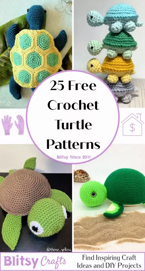 25 Free Crochet Turtle Patterns (Amigurumi Pattern) Beginner Crochet Turtle, Crochet Arigumi Free Pattern Turtle, Amigurumi Sea Turtle Free Pattern, Small Turtle Crochet Pattern, Crochet Turtle Pillow, Crochet Mini Turtle Free Pattern, Sea Turtle Amigurumi Free Pattern, Crochet Turtle Memory Game Free Pattern, Crochet Sunflower Turtle Pattern Free