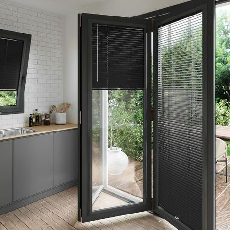 Perfect Fit Blinds | No Screws Needed Blinds For French Doors, Patio Door Blinds, Tilt And Turn Windows, Door Blinds, Aluminum Blinds, Fitted Blinds, French Doors Patio, Smart Fit, Made To Measure Blinds