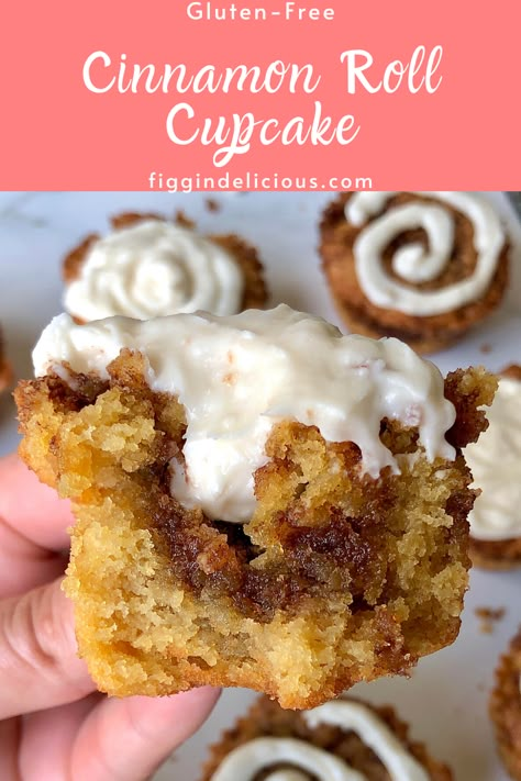 Cinnamon Roll Cupcakes Box Cake, Cinnamon Cupcakes Easy, Cinnabon Cinnamon Cupcakes, Gluten Free Snickerdoodle Cupcakes, Cinnamon Bun Cupcakes, Gluten Free Cinnamon Roll Muffins, Cinnamon Roll Cupcakes Easy, Gluten Free Cinnamon Roll Cake, Easy Gluten Free Cupcakes