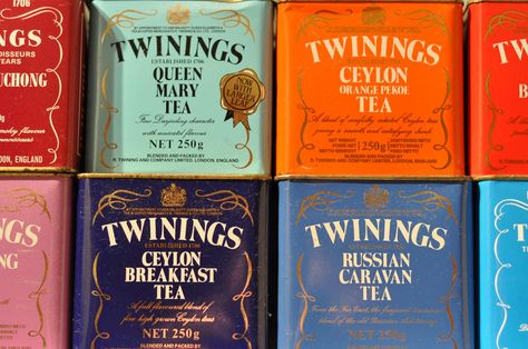 Tea Person, Shop Business Ideas, Twinings Tea, English Afternoon Tea, Tea Packaging Design, British Tea, Cuppa Tea, My Tea, Tea Tins