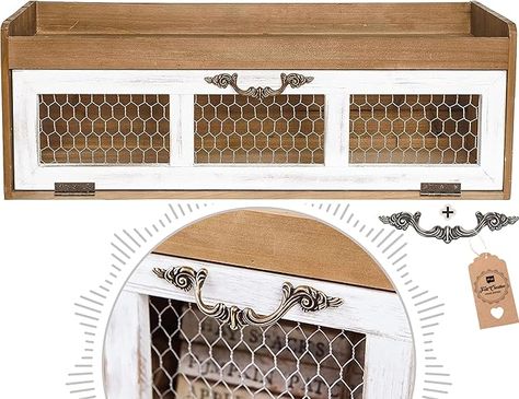 Amazon.com: Felt Creative Home Goods Farmhouse Chicken Wire Countertop Shelving Organizer - Decorative Kitchen Pantry Storage Cabinet - Rustic Kitchen Counter Storage Display - Country Kitchen Island Decor : Home & Kitchen Farmhouse Above Cabinet Decor, Kitchen Canisters On Counter, Kitchen Counter Display, Counter Shelves, Chicken Wire Shelf, Farm Market Ideas, Country Farm Kitchen, Antique Farmhouse Kitchen, Chicken Kitchen Decor