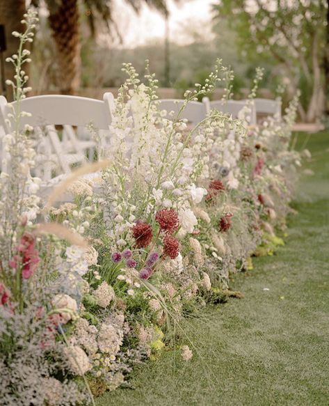 Summer Wedding Trends and Tones We're Loving Summer Wedding Trends, Aisle Florals, Wedding Ideas 2024, Wedding Isles, 2023 Design, Aisle Flowers, Ceremony Design, Design Boards, Creative Wedding Ideas