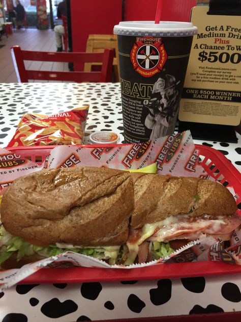 Firehouse Sub Italian Submarine Sandwich, Firehouse Subs, Types Of Sandwiches, Soul Food Dinner, Sub Sandwiches, Girl Dinner, Food Dinner, Chick Fil A, Chicken Sandwich