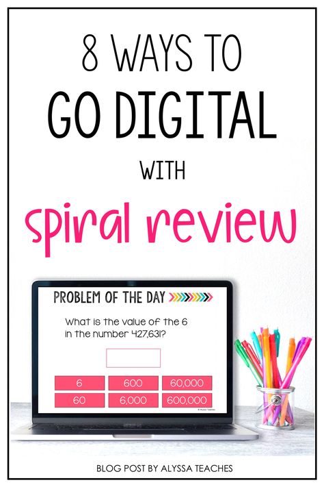 Many of us still have to do test prep even though we're teaching virtually or in a hybrid class. The good news is that there are lots of ways to take your spiral review activities digital! From repurposing printable task cards to creating data-collecting quizzes in Google Forms, you can still fit spiral review into your teaching in a digital environment! 2nd Grade Math Spiral Review Free, Science Staar Review 5th Grade, Spiral Review, Teaching Resources Primary, Special Education Elementary, Review Activities, Education Inspiration, Third Grade Classroom, Elementary School Teacher