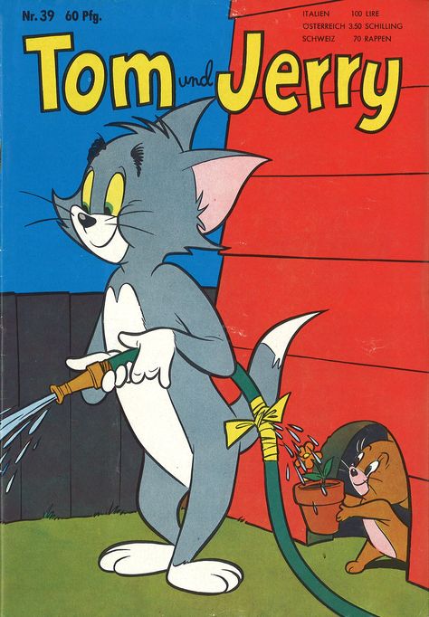 Vintage Disney Posters, Desenho Tom E Jerry, Tom And Jerry Pictures, Tom Und Jerry, Tom And Jerry Wallpapers, Warner Bros Cartoons, Dell Comic, Tom And Jerry Cartoon, Tom Y Jerry