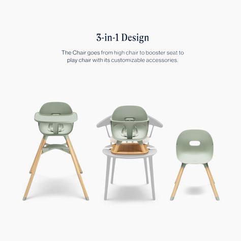 Lalo High Chair - Sage | Babylist Shop Sims 4 Cc High Chair Patreon, Keekaroo High Chair, Cosco High Chair, Baby High Chair Target, Antilop High Chair, Real Parents, Baby Chair, Baby List, Neutral Baby