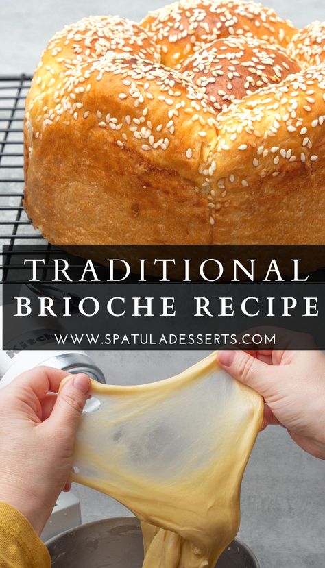 French Brioche Bread, Easy Brioche Bread Recipe, Artisan French Bread Recipe, Homemade Brioche Bread, Brioche Recipes, French Toast Bread, French Toast Bread Pudding, Brioche Bread Recipe, French Brioche